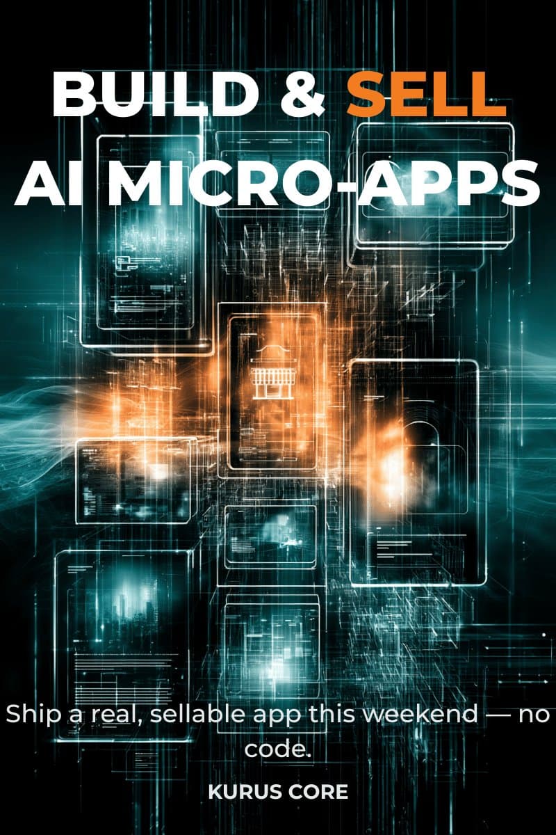 Build & Sell AI Micro-Apps — cover